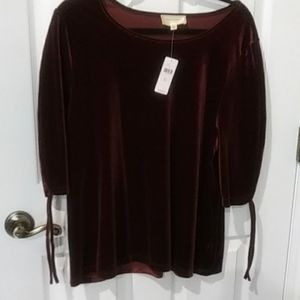 NWT Anthropologie Teatro Velour Top